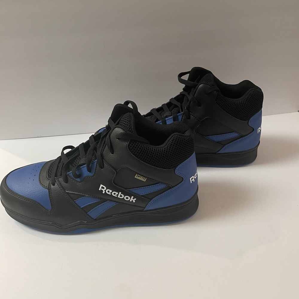 New! Reebok RB4166 Men's 13 Wide Black Blue Composite Toe EH High Top Sneaker